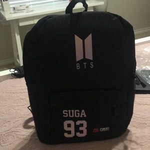 BTS SUGA black backpack